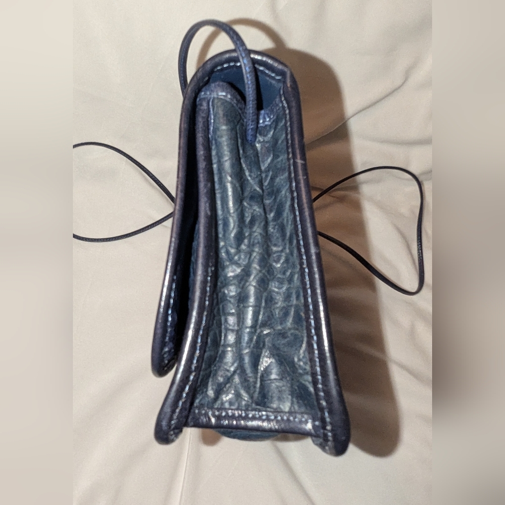 Carlos Falchi Leather Collage Patchwork Print Cro… - image 7